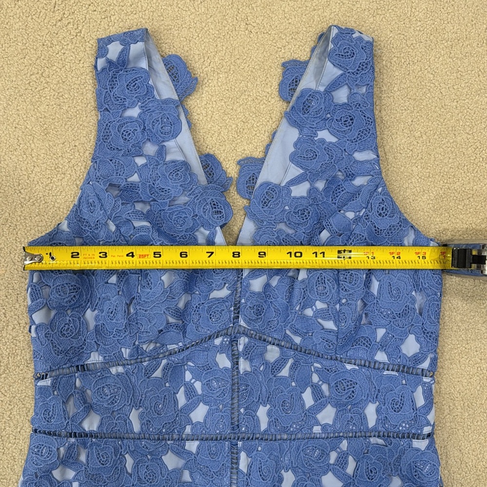 Vineyard Vines blue lace eyelet sleeveless cocktail dress - Picture 7 of 7